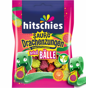 hitschies - Saure Drachenzungen Brizzl Bälle 100g